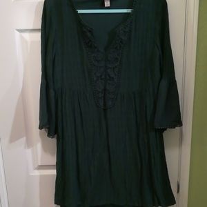 Hunter green tunic